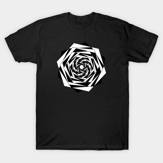 Optical illusion Rose T-Shirt by ArianJacobs